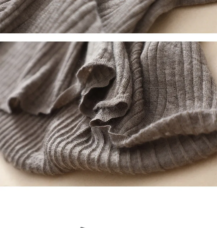Shuchan Cashmere High Waist Mid Long Skirts for Women Warm Slim High Quality Fall Winter New Items A-Line Solid
