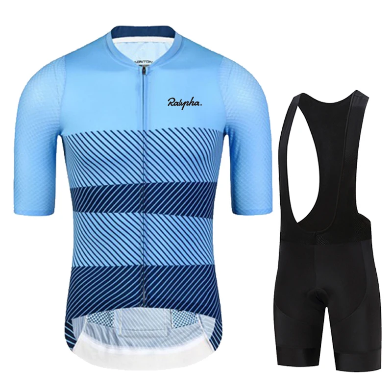

Cycling Jersey Ralvpha Cycling Sets Triathlon Bicycle Clothing Breathable Mountain Cycling Clothes Suits Short Sleeve Jerseys