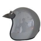 Винтажный мотоциклетный шлем с открытым лицом, серого цвета, сертификация CE DOT, в стиле ретро, шлем для мотоциклистов, размеры S, M, L, XL, XXL, 34