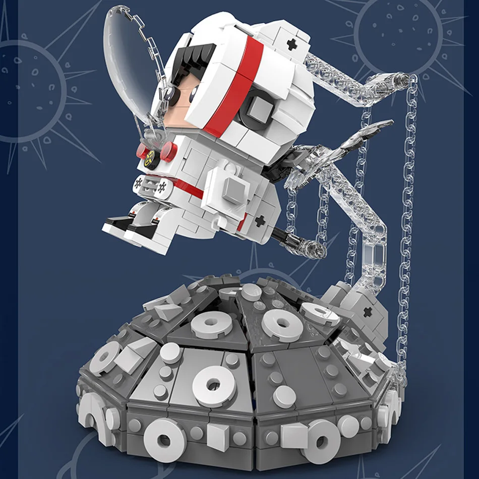 

680Pcs Astronaut Suspension Space Building Blocks Tensegrity Sculptures Anti-Gravity Physics Balance DIY Toys For Children