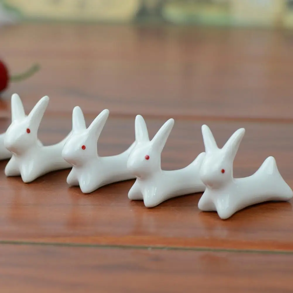 Милые керамические Мультяшные Белые Палочки с кроликом держатель для кухни