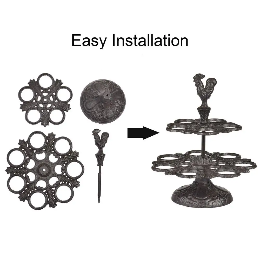 

Cast Iron Eggs Holder Egg Rack Egg Storage Rack Display Stand Eggs Organizer Rack Creative Egg Tray Fruit Rack Fruit Stand