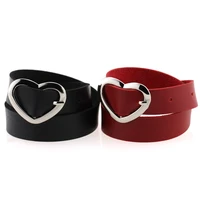 egirl heart pendant black red leather choker necklace for women girl belt buckle punk sexy night club choker jewelry wholesale