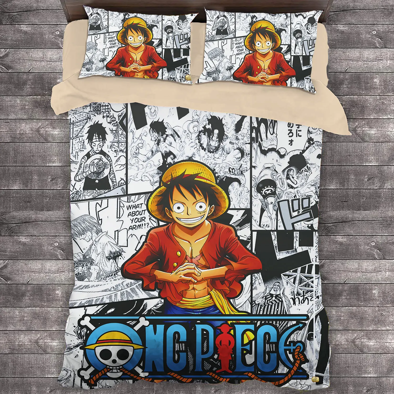 

Popular Anime One Piece 3D Bedding Set Duvet Covers Pillowcases Comforter Bedclothes Bed Linen bedding sets