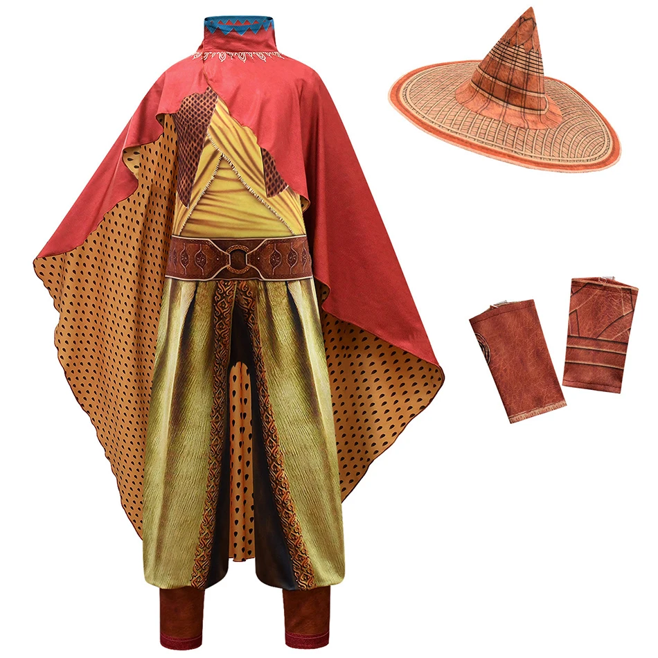 

2021 Raya and the Last Dragon Costume for Girls and Adult Halloween Carnival Clothing Kids Cosplay Party Raya Dress up