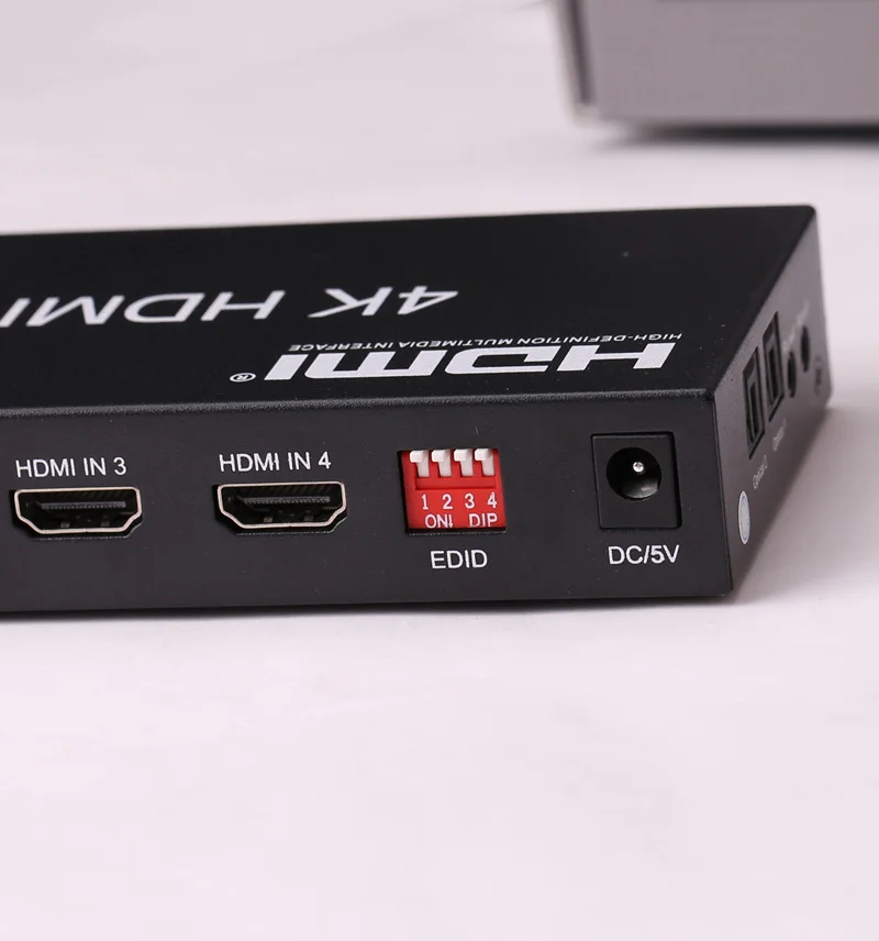 

4Kx2K HDMI Matrix 4x2 + Audio Extractor HDMI Switch Splitter Converter Adapter with Remote Control 4 In 2 Out 4K 1080p HDTV DVD