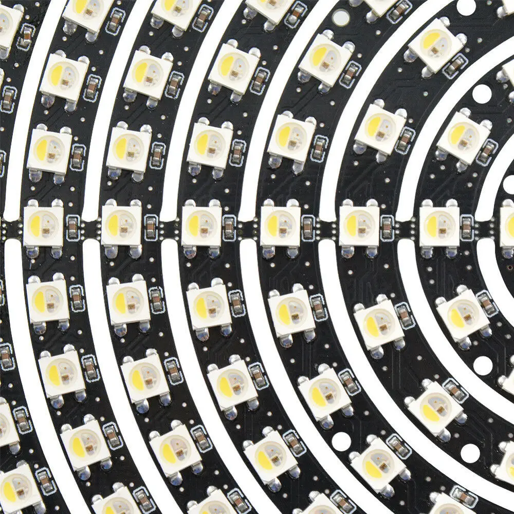 WS2812B кольцо SK6812 RING RGB RGBW RGBWW 2700-6500K полоса кольцо 1 8 12 16 24 32 93 241 битов светодиоды со встроенным модулем DC5V
