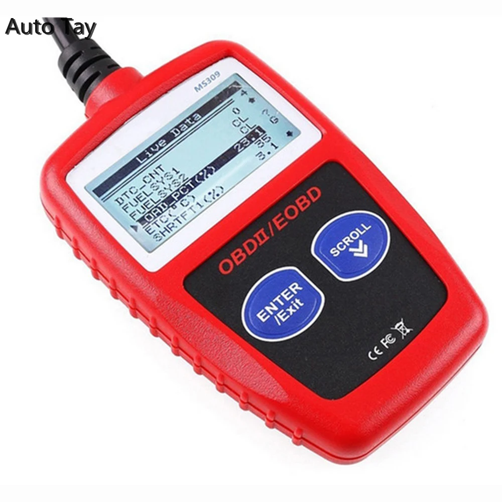 Автомобильный диагностический инструмент MS309 OBD2 сканер OBD 2 считыватель кодов