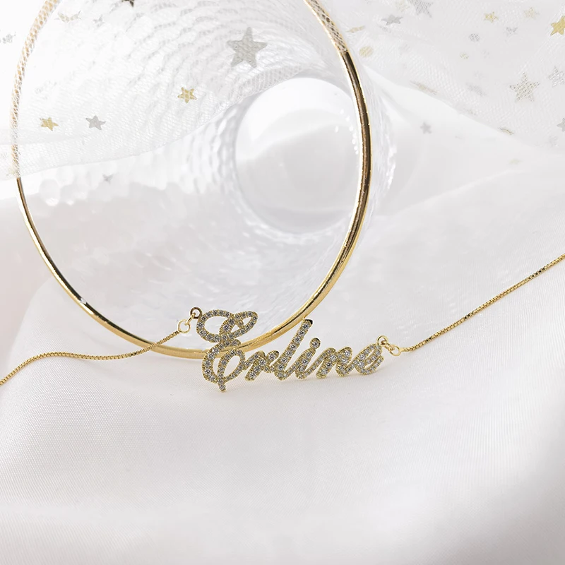 Женское Ожерелье с фианитом на заказ подарок Рождество и день рождения ювелирное