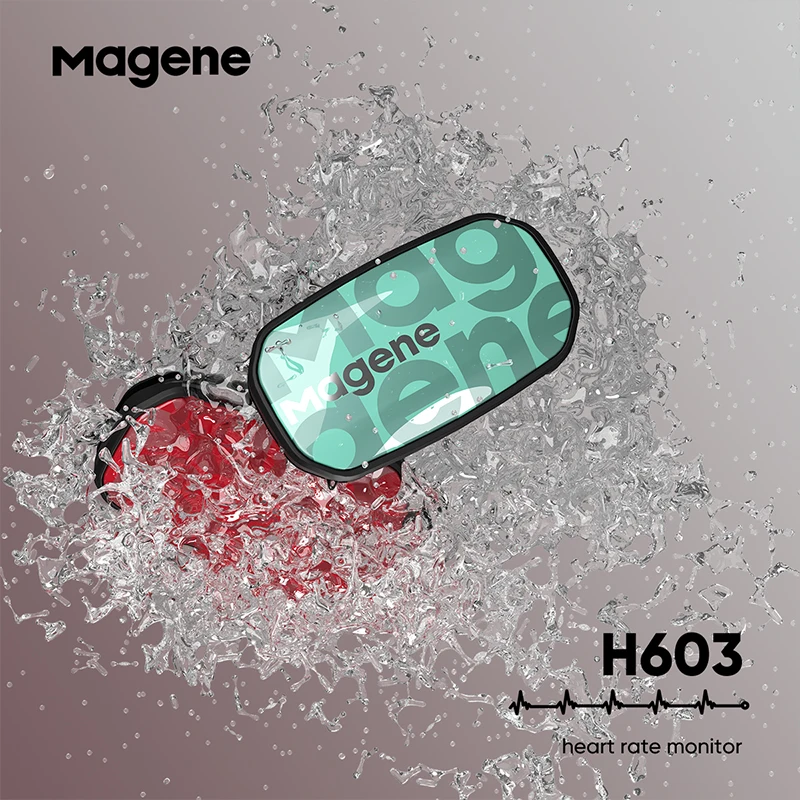 Монитор сердечного ритма Magene H603 Bluetooth с нагрудным ремешком компьютер велосипед