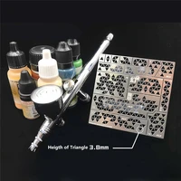 triangle digital camouflage stenciling template leakage spray plate model tools aj0035 for 1100 gundam 135 military models