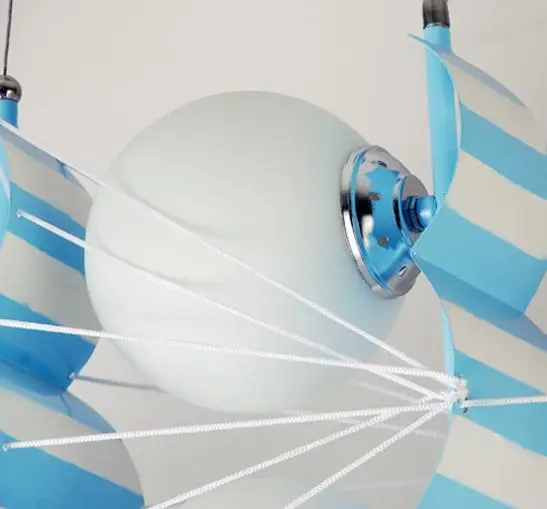 

Modern Led Cartoon Blue Sailing Child Bed Room Pendant Light hanglamp