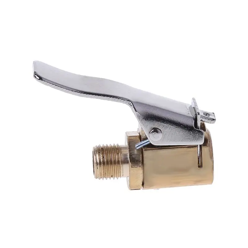 

1PC Car Auto Brass 8mm Tyre Wheel Tire Air Chuck Inflator Pump Valve Clip Clamp Connector Adapter Car-styling E7CA