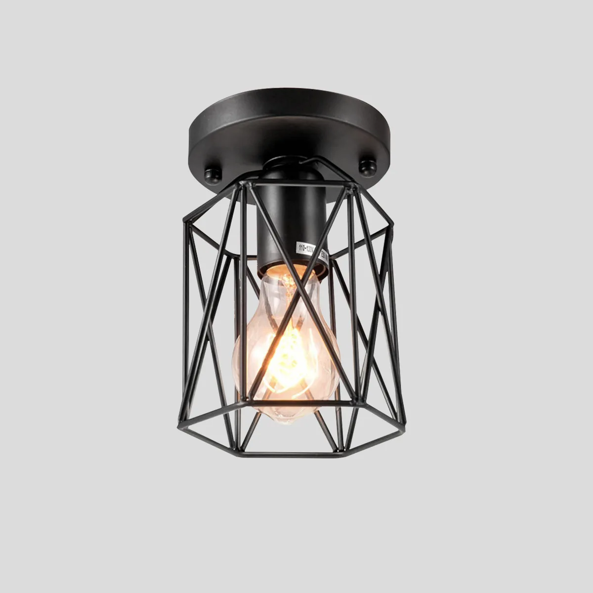 

Retro Loft Industrial Wind Iron Art Ceiling Lamp For Restaurant Corridor Aisle Balcony Entrance Bar Cafe Single Head