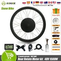 electric fat bike kit snow wheel 20 26 inch 48v 1500w 4 0 tyre 170mm brushless rear rotate hub motor bicycle conversion kit