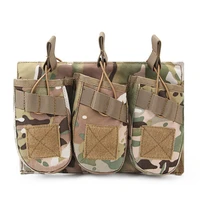 1000d triple ak storage bag mollo accessory bag outdoor military fans camouflage tactical vest accessory pack sc w53