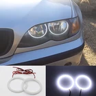 Для BMW E46 E36 E38 E39 E90 60 мм 72 мм 80 мм 85 мм 90 мм 95 мм 126 мм 140 мм 131 мм 146 мм 158 мм белый хлопковый комплект ангельские глазки круглый светильник