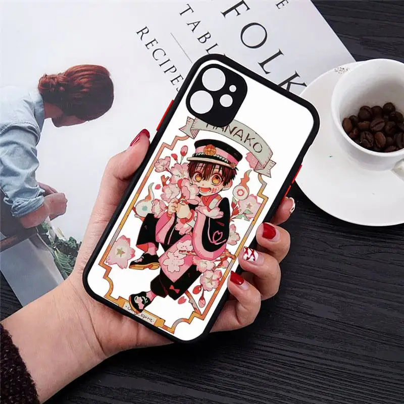 

Anime Hanako kun Phone Case Matte Transparent for iPhone 7 8 11 12 s mini pro X XS XR MAX Plus cover funda