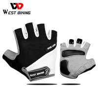 west biking cycling glove half finger gel pad breathable sweat washable outdoor sports mtb gloves non slip a pair bicycle gloves
