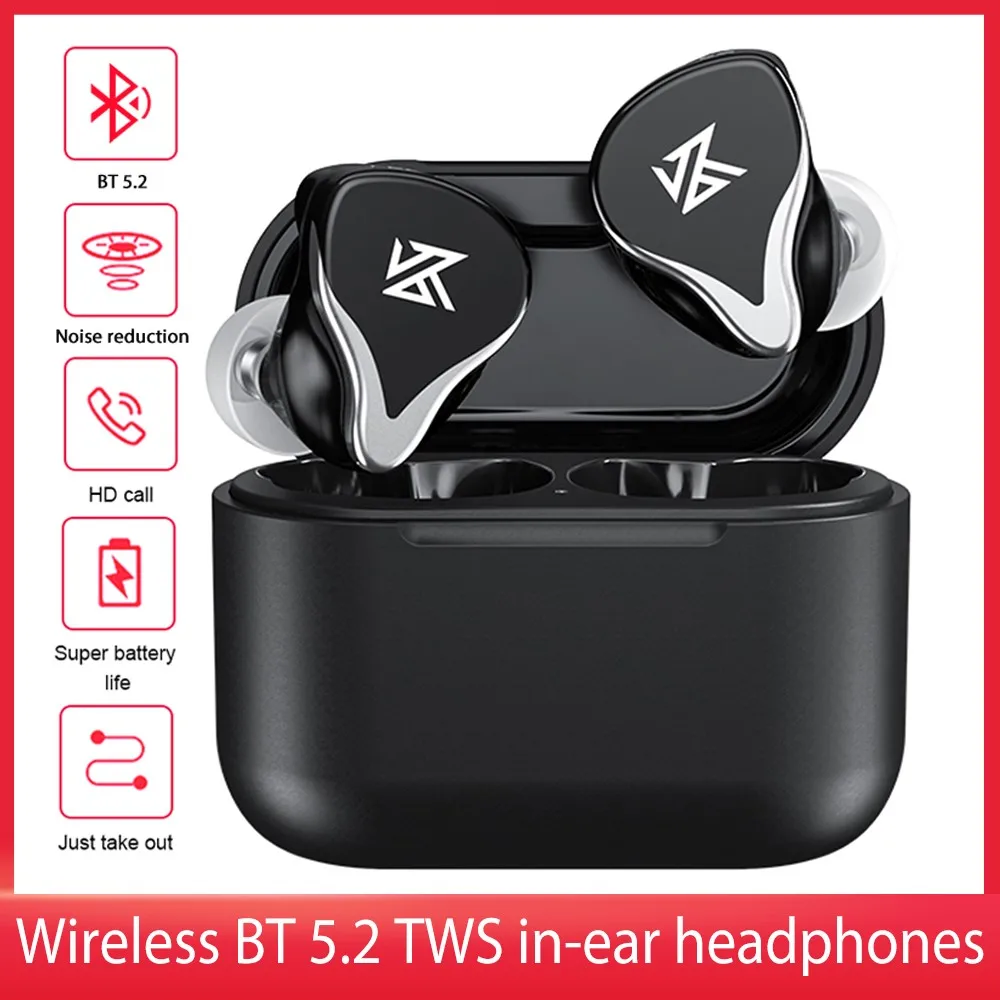 

Wireless BT5.2 Earphones With Microphone 1BA 1DD APTX Touch Control Hybrid In Ear Earbuds For Outdoor Sports Bluetooth Earphones