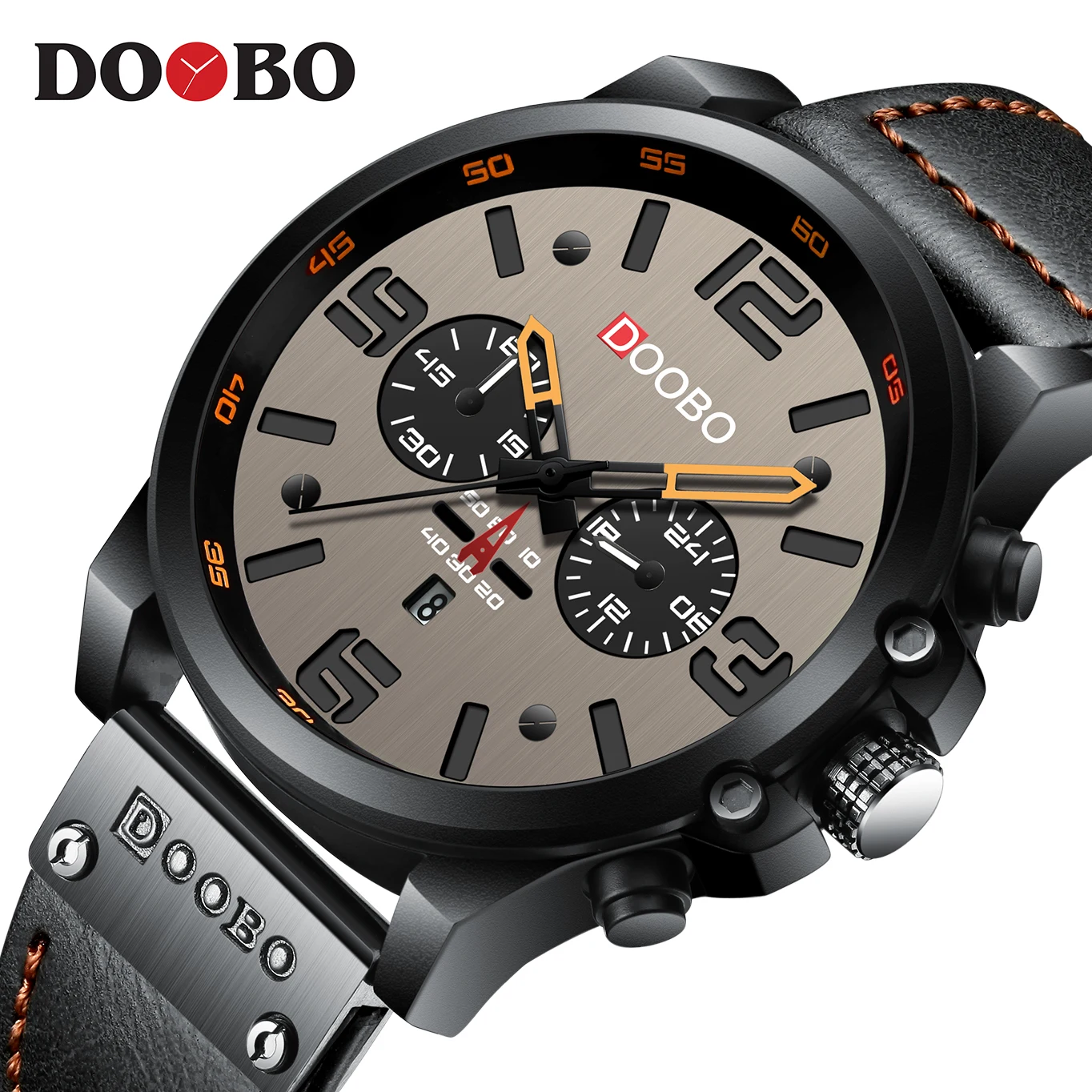 Часы наручные DOOBO D043 Мужские кварцевые роскошные брендовые водонепроницаемые
