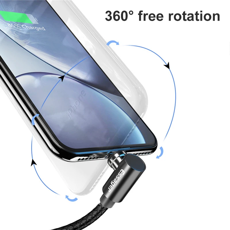 Магнитный кабель USB Type C зарядный для Samsung iPhone 11 Huawei Mate 30 зарядное устройство