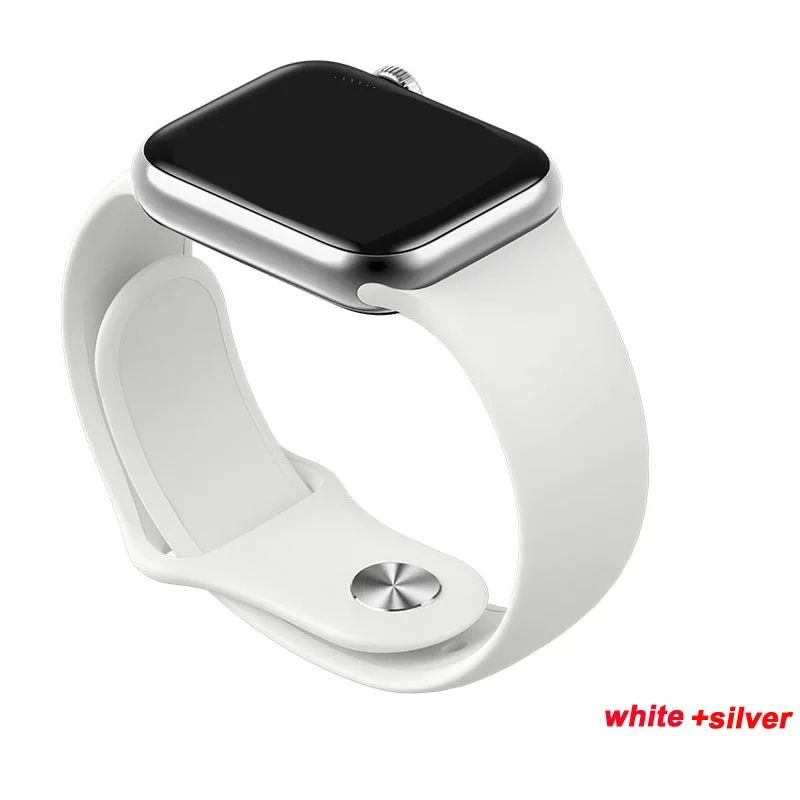 white silver Greentiger AW5 Смарт-часы Для мужчин 38/40 мм Series 5 часы всегда на Дисплей монитор сердечного ритма напоминание W58 Smartwatch VS iwo 12 - Цвет: white silver