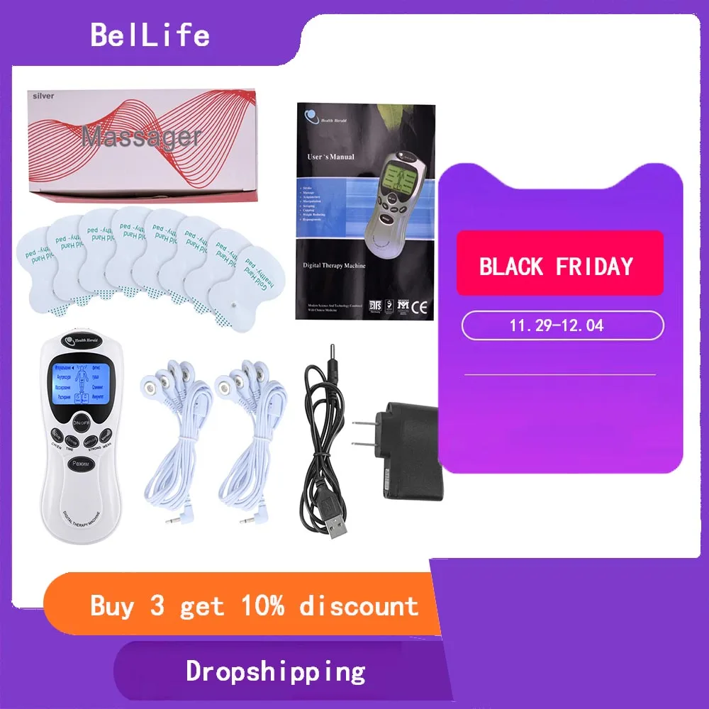 8 Массажный коврик тенсовый массажер крупных для головы и шеи спина сустав боль Led