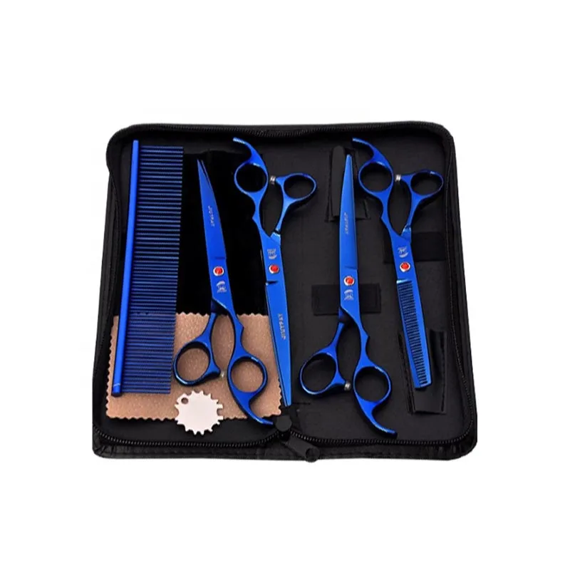 

Profession Pet Clipper Supplies Equipment Scissors Shears 8 Inch Tools Comb Care Set Cats Dog Grooming Kits