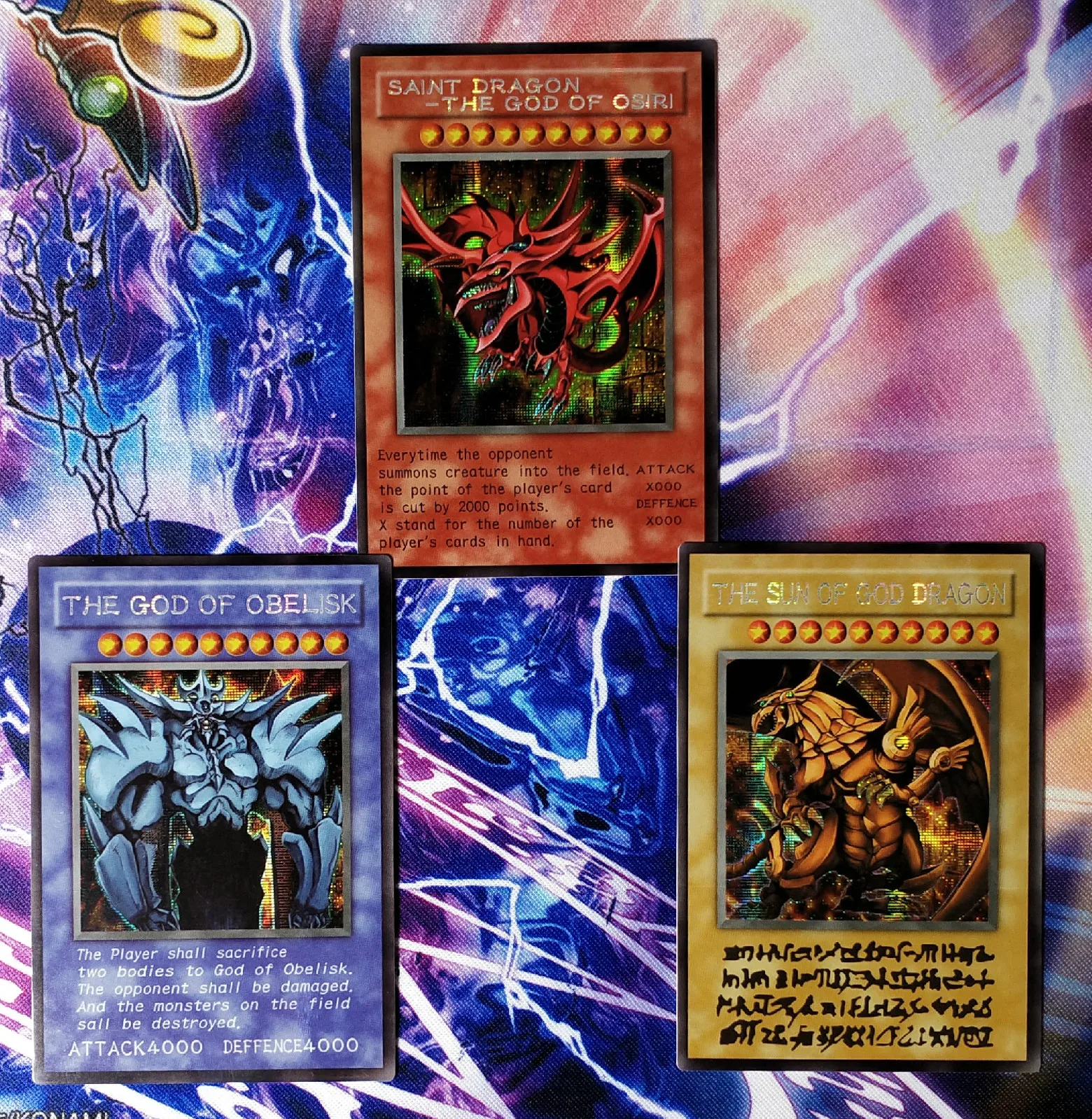 Yu Gi Oh Египетский Бог DIY Красочные игрушки хобби Коллекционная игра Коллекция