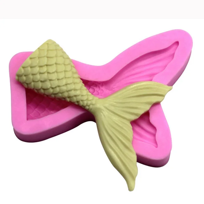 Силиконовая форма русалки помадка торт декоративный инструмент для выпечки