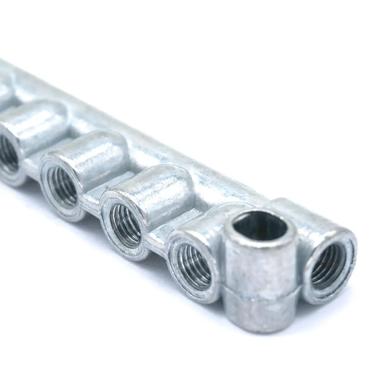 M8x1мм Женская резьба 8 портов алюминиевый смазочный масляный поршень