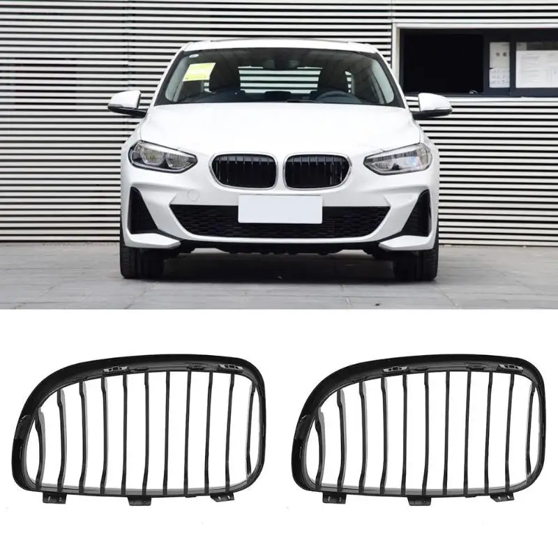 1 пара матовая Черная передняя решетка радиатора для бампера решетки ABS