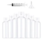 Пластиковые бутылки для шампуня объемом 50100 мл, пустой прозрачный пластиковый пакет, раскладная бутылка для воды, прозрачные контейнеры с откидной крышкой