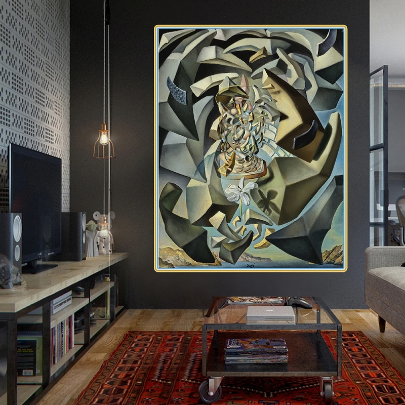 Сальвадор Дали Мадонна микрофизика 1954 》 картина маслом на холсте художественная