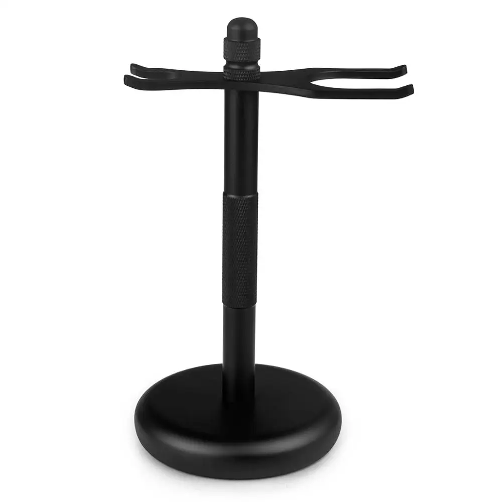 Holder Black Stainless Steel Shaving Brush Stand Safety Razo