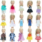 5 комплектов, Милая Мини-одежда, платье, юбка, блузка, брюки, повседневная одежда, аксессуары для кукол Келли, детская игрушка 4 дюйма
