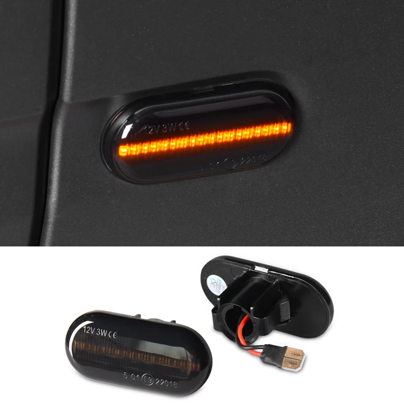 

2023 Car Styling Led Dynamic Turn Signal Lights Side Marker Lamp For Mercedes Smart 451 453 Fortwo Forfour Accessories