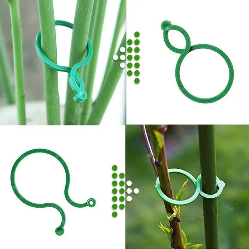 

20/50/100/200pcs Garden Plant Twist Clip Ties Sturdy Green Coated for Gardening Reusable Cable Plant Cable Ties Dropshipping