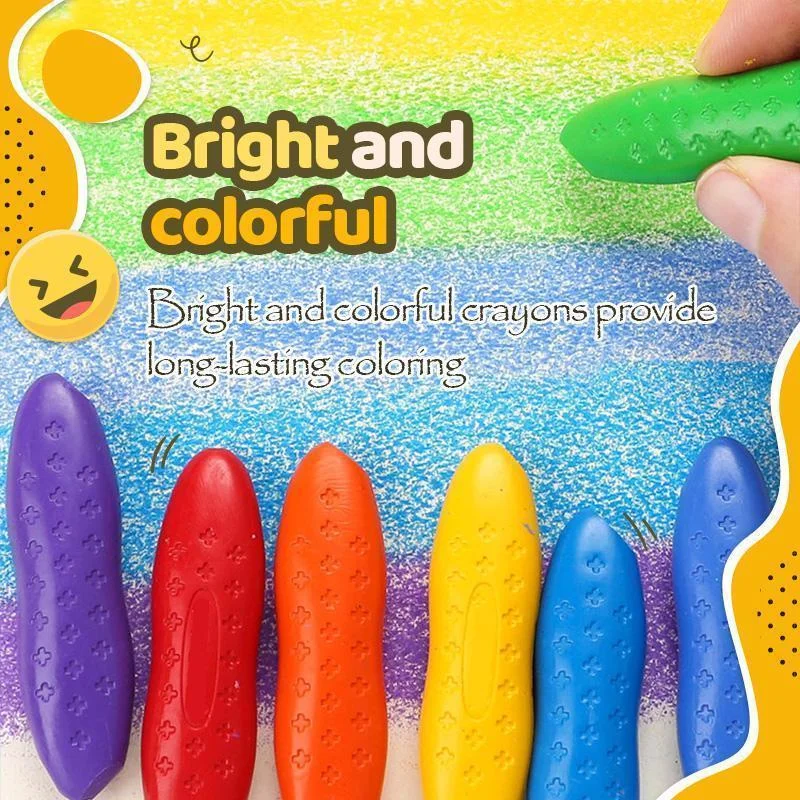 

24/12pcs Clean Hands Children Peanut Crayons washable Safe And Non-toxic Water-soluble Paintbrush Painting Stick Kids Best Gift
