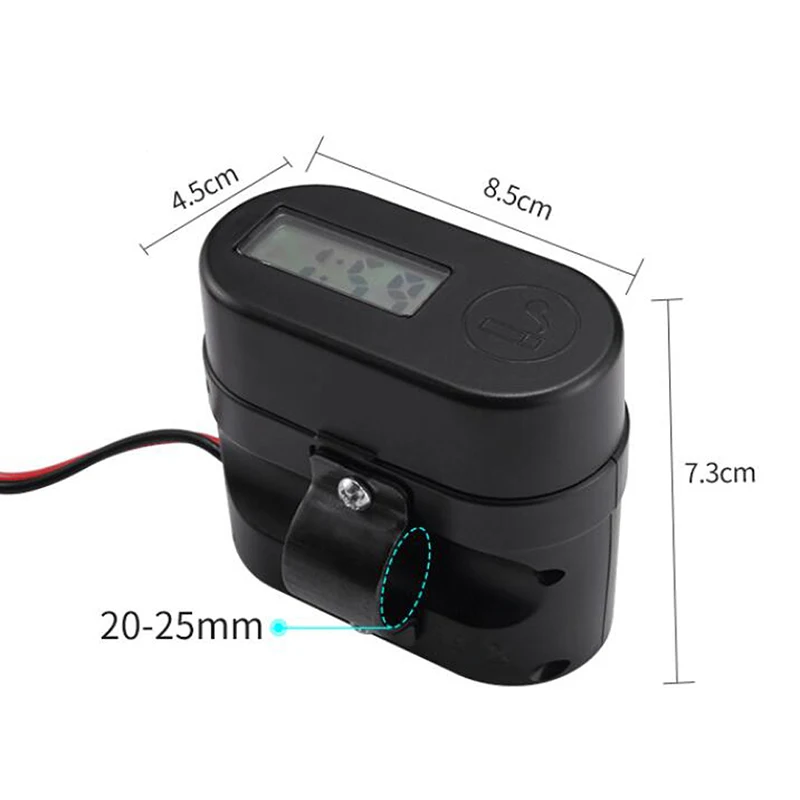 

12/24V Motorcycle Cigarette Lighter Socket Dual USB Charger Power Port+switch