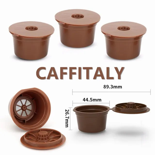 3pcs/6pcs Coffee Machine Reusable 8g Capacity Capsule Coffee Cup Filter For Caffitaly Capsule Coffee Machine Coffee Filters 1