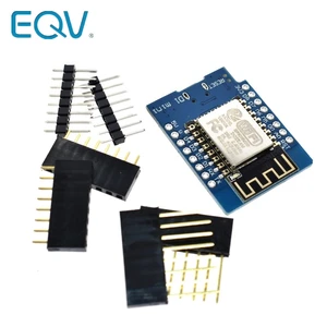 Плата для разработки EQV D1 Mini, ESP8266, ESP-12, ESP-12F, CH340G, CH340 V2, USB, WeMos, Wi-Fi, D1, Mini, NodeMCU, Lua, IOT, 3,3 В, с контактами