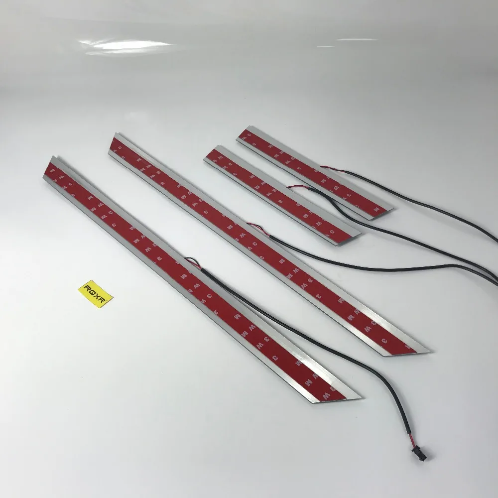 

Free express ship Led door sill Decorative lights Slat guards Plate strips for lexus GS-F