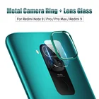 Закаленное стекло для объектива камеры + металлическое кольцо для Xiaomi Redmi Note 9 Pro, защитный чехол для объектива камеры Redmi Note 9S 9 Pro Max