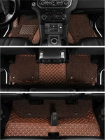 High quality! Custom full set car floor mats trunk mat for Toyota Wish 7 seats 2018-2003 waterproof double layers carpets rugs