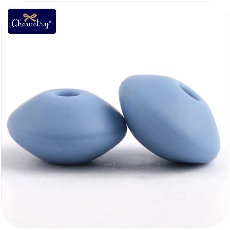 20PC Candy Blue Перламутровый силиконовый Прорезыватель 10 мм 20 шт Силиконовые Бусины DIY Бусины Пищевой класс силиконовые счеты бусины зубные кольца для детей ожерелье Успокаивающая игрушка - Цвет: 20PC Candy Blue