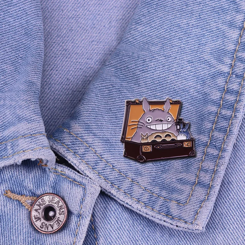 Totoro в коробке реальный Мой сосед Тоторо значок студия ghiвеликолепный аниме