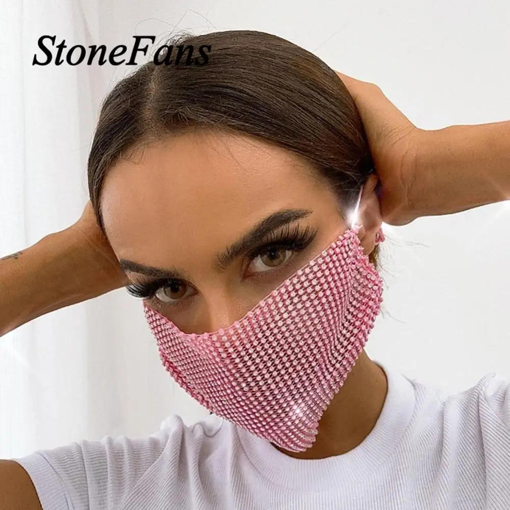Stonefans модный красивый со стразами украшение маска ювелирные изделия для женщин