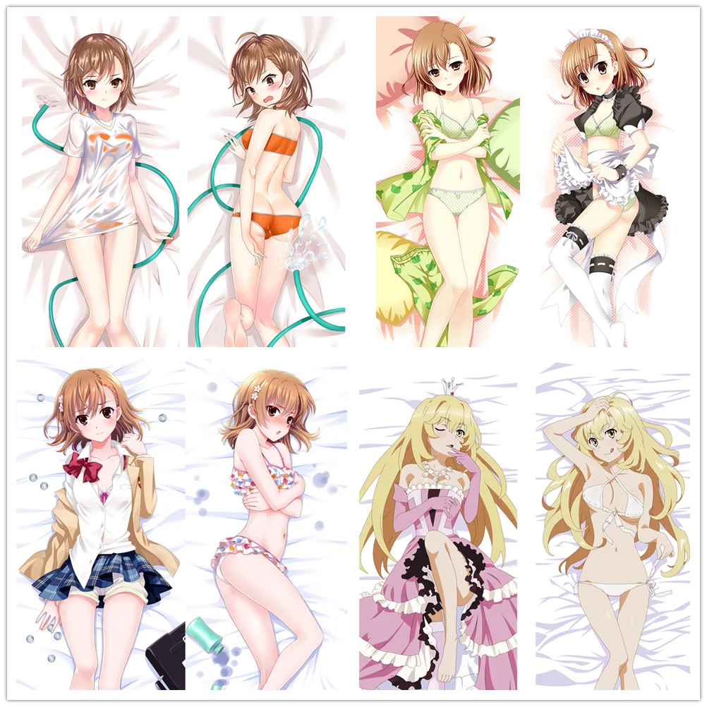 

Toaru Kagaku no Railgun Misaka Mikoto Dakimakura Body Pillowcase Cushion Case Cover